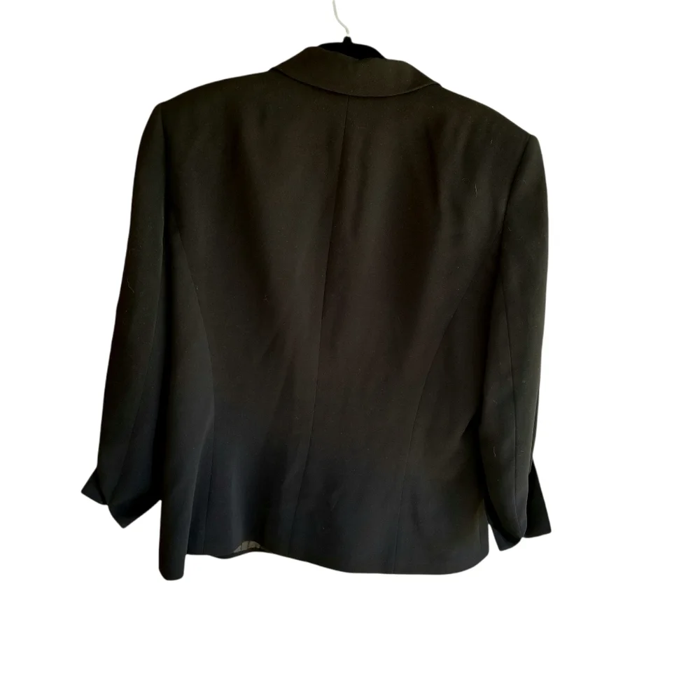 Beautiful Tahari ASL womens lined black suit jacket size 14 - Picture 2 of 6
